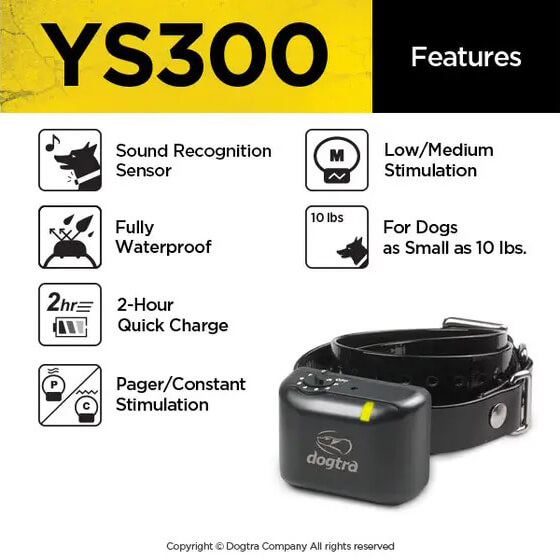 Dogtra ys300 no clearance bark dog collar