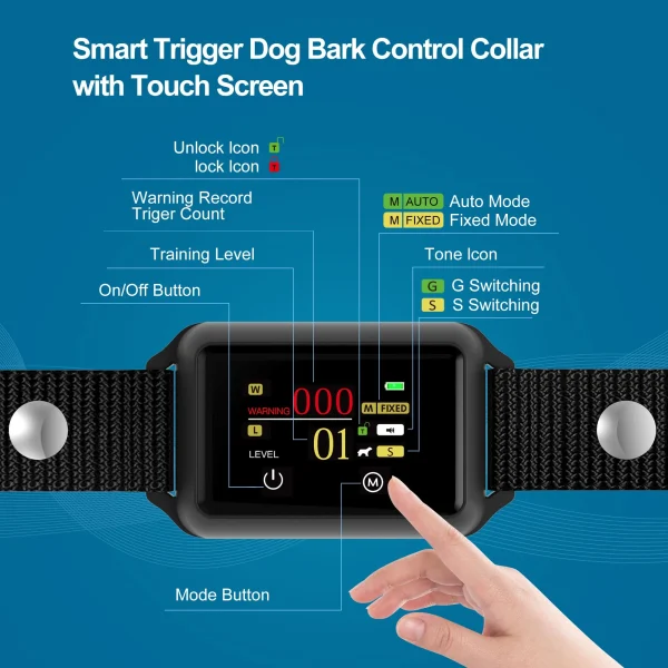B800/B801 Bark Control Collar - Image 3