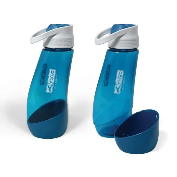 Kurgo® Gourd H2O Bottle & Bowl - Coastal Blue K01819